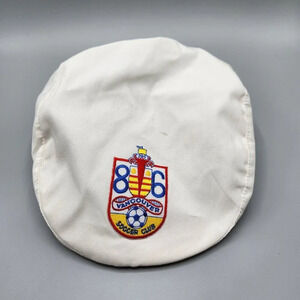 Vintage Vancouver 86ers Newsboy Cap  Soccer White